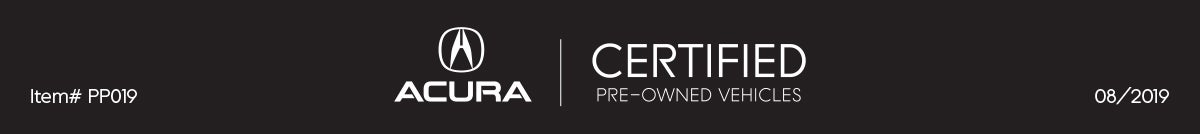 Acura Certified Pre-Owned Vehicles