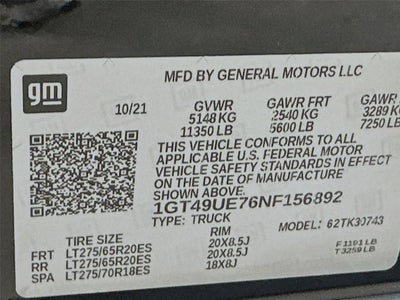 2022 GMC Sierra 3500HD SLT