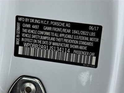 2018 Porsche 911 Targa 4 GTS