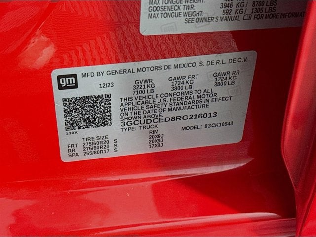 2024 Chevrolet Silverado 1500 Custom Trail Boss