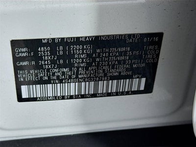 2016 Subaru Outback 3.6R