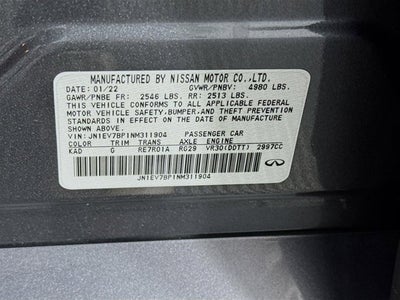 2022 INFINITI Q50 LUXE