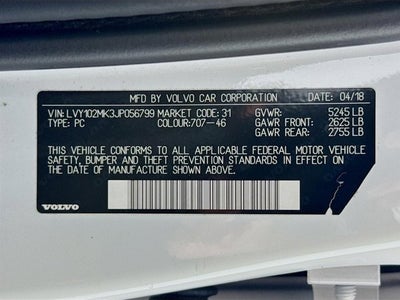 2018 Volvo S90 T5 Momentum