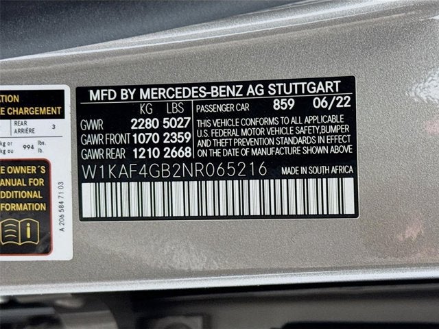 2022 Mercedes-Benz C-Class C 300