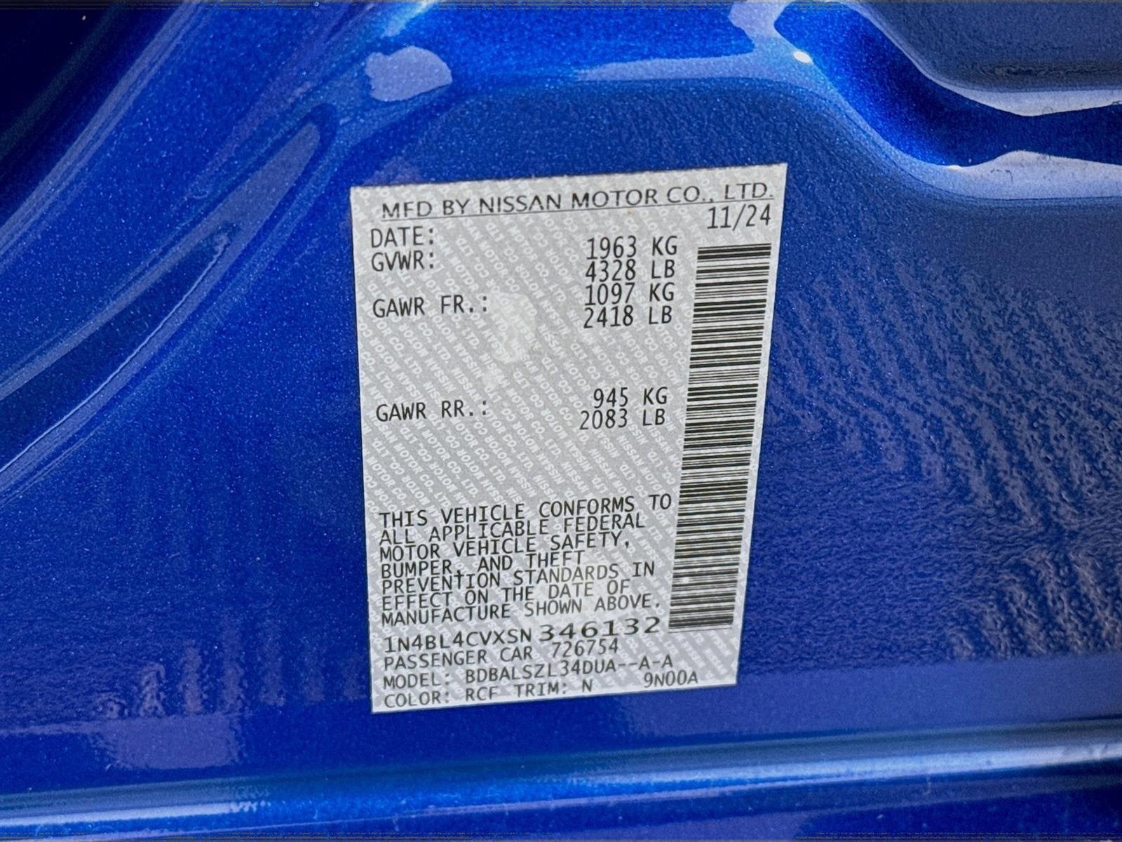 2025 Nissan Altima SR