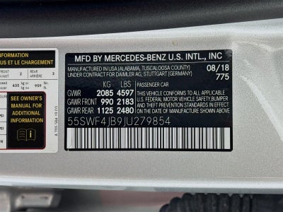 2018 Mercedes-Benz C-Class C 300
