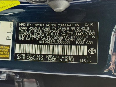 2020 Toyota Corolla Hatchback SE