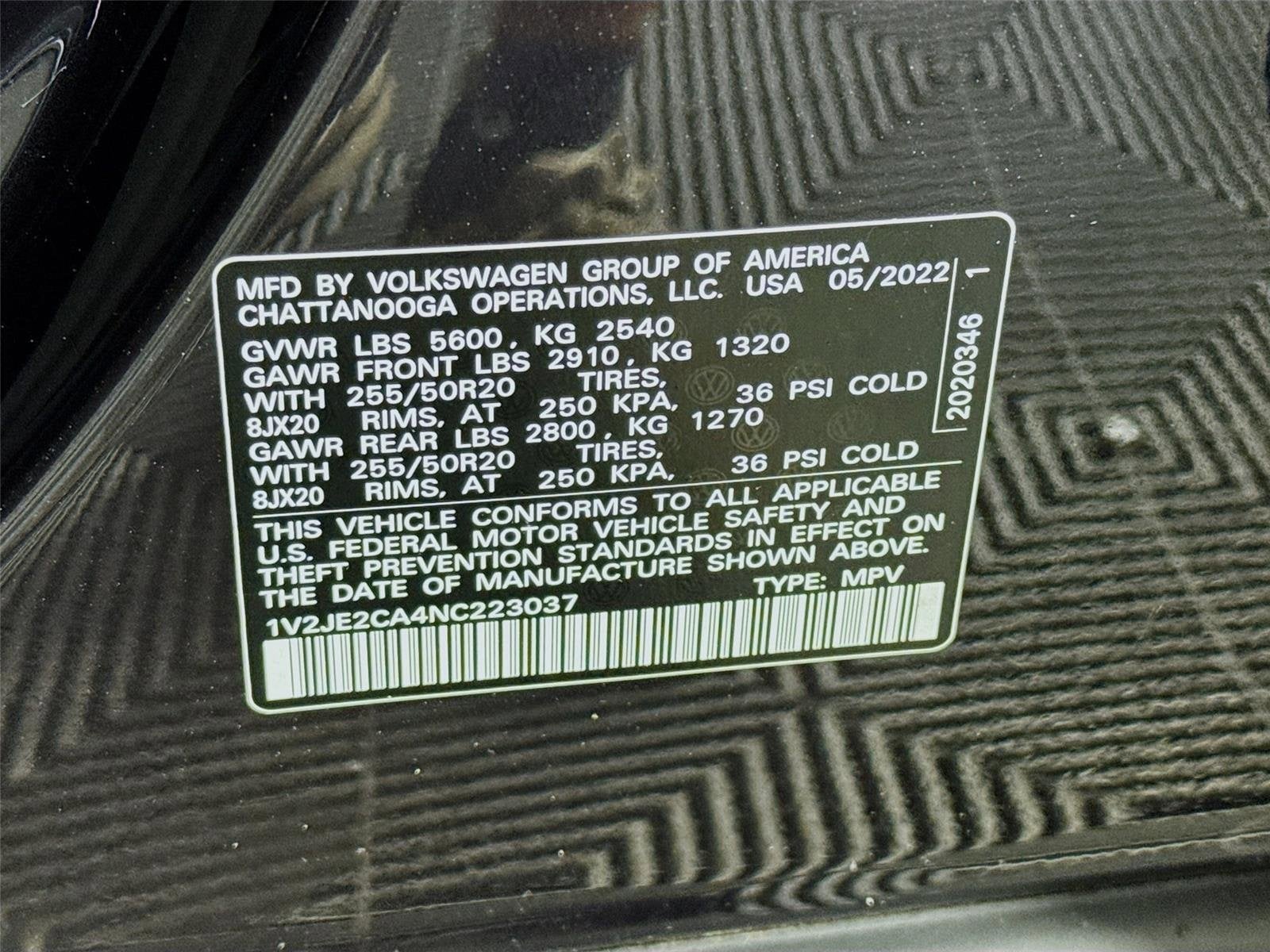 2022 Volkswagen Atlas Cross Sport 3.6L V6 SE w/Technology