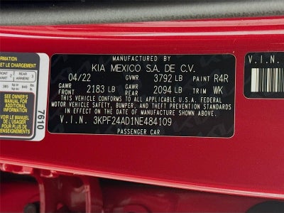 2022 Kia Forte LXS