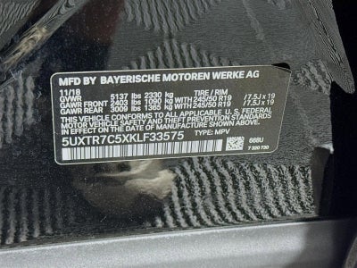 2019 BMW X3 sDrive30i