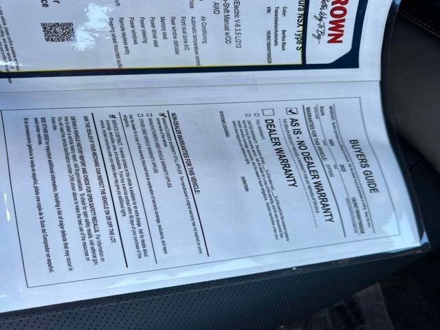 2022 Acura NSX Type S