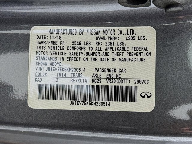 2019 INFINITI Q60 3.0t LUXE