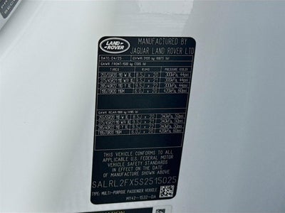 2025 Land Rover Discovery Dynamic SE