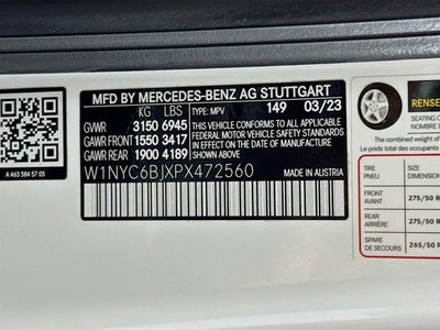 2023 Mercedes-Benz G-Class G 550