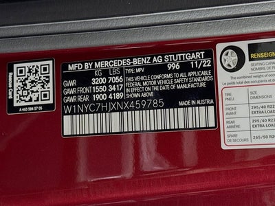 2022 Mercedes-Benz G-Class G 63 AMG®