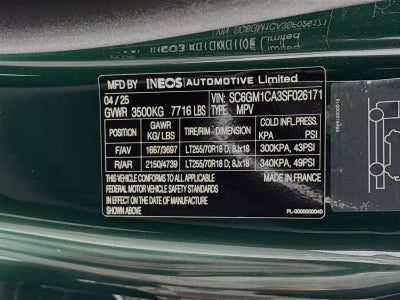 2025 INEOS Grenadier Station Wagon Fieldmaster Edition