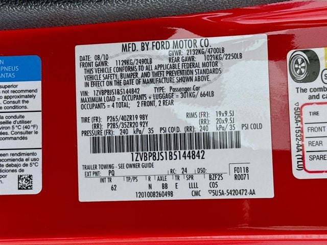 2011 Ford Mustang GT500