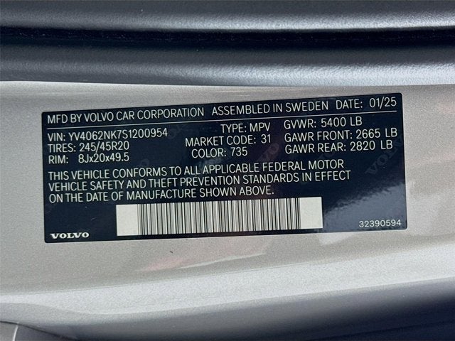 2025 Volvo V90 Cross Country Plus
