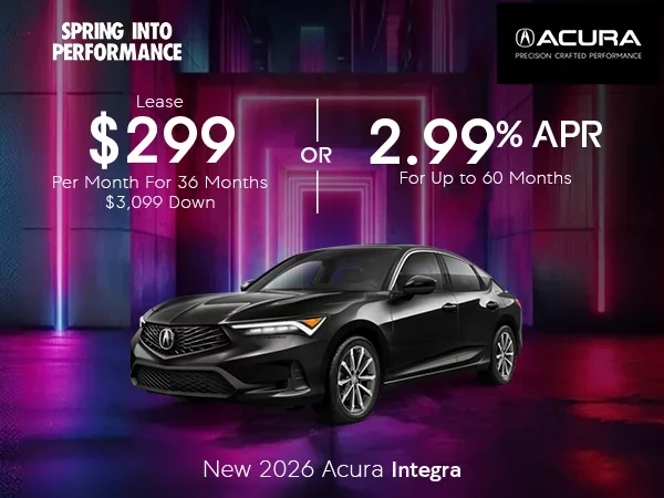 New 2026 Acura Integra Lease or APR Offer