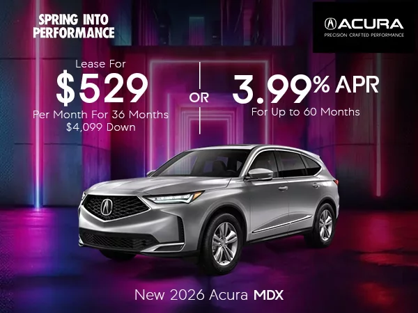 New 2026 Acura MDX Lease or APR Offer