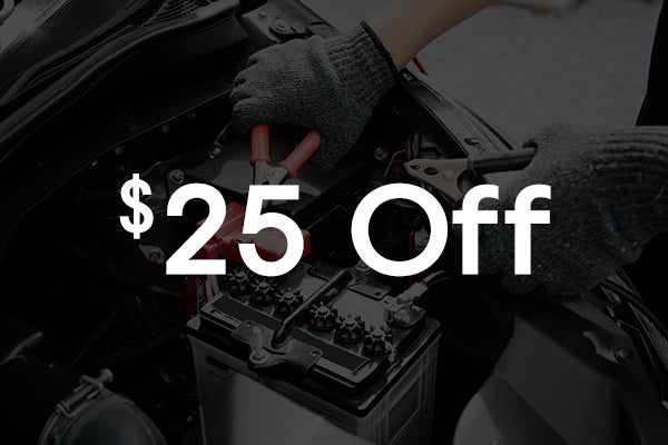 $25 Off a Battery