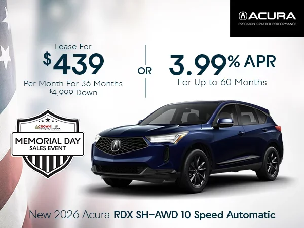 New 2026 Acura RDX SH-AWD 10 Speed Automatic