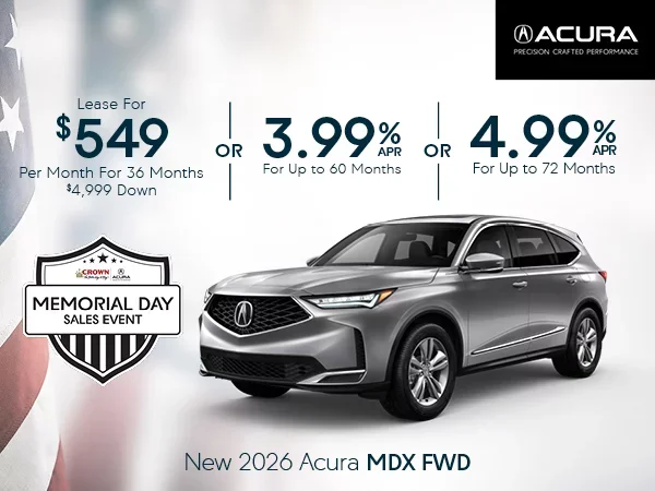 New 2026 Acura MDX SH-AWD 10 Speed Automatic